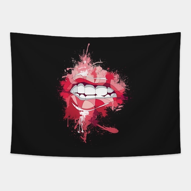 lips Tapestry by AMDesigns