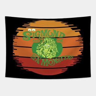 Sigmound and the sea monster Tapestry