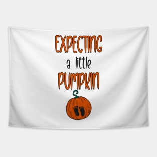 Expecting a little pumpkin Tapestry