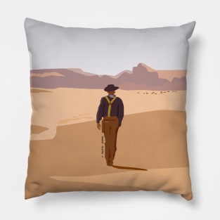 The Searchers Ending Illustration Pillow