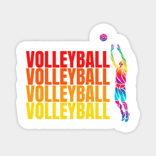 volleyball art design Magnet