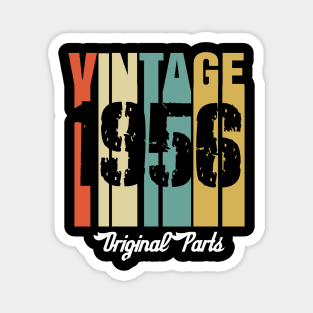 Vintage 1956 Original Parts Retro Vintage Birthday Gifts 64s Magnet