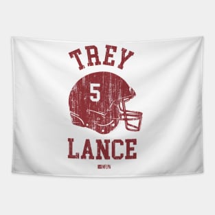 Trey Lance San Francisco Helmet Font Tapestry