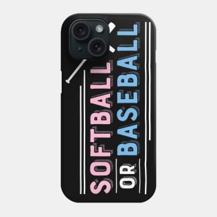 Softball or Baseball Shirt, Sports Gender Reveal Phone Case