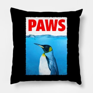 Urban Penguin PAWS Elegance, Tee Trendsetter Triumphs Pillow