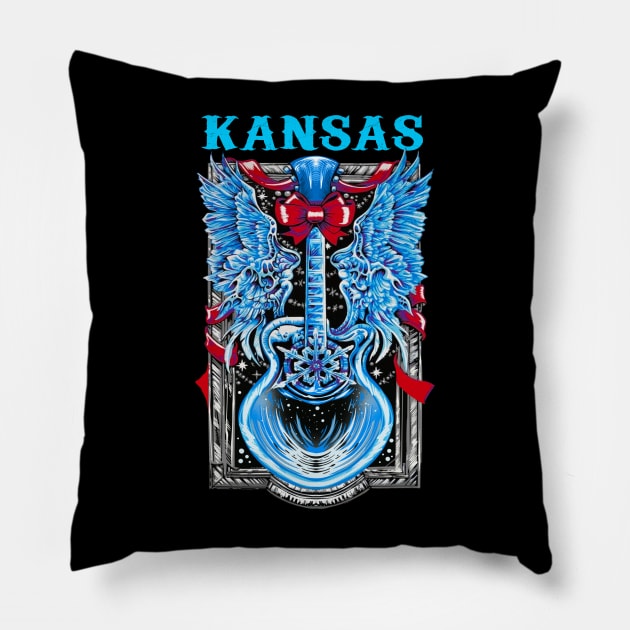 KANSAS BAND Pillow by Pastel Dream Nostalgia