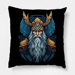 Odin Norse God, Allfather King of Gods Pillow