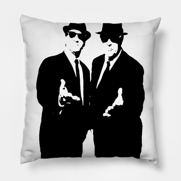 the blues brothers Pillow by Tshirt0101