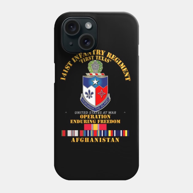 141st Infantry Regiment - OEF - Afghanistan w SVC Phone Case by twix123844