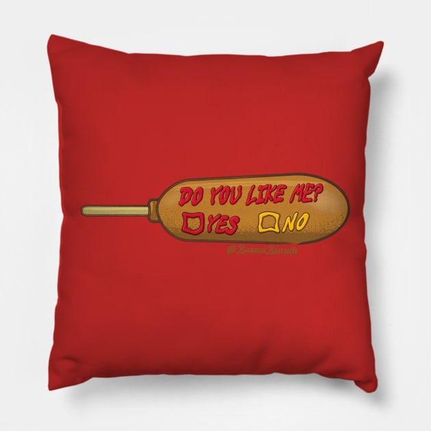 Corn Dog Lovers Pillow by Buenos Biscuits