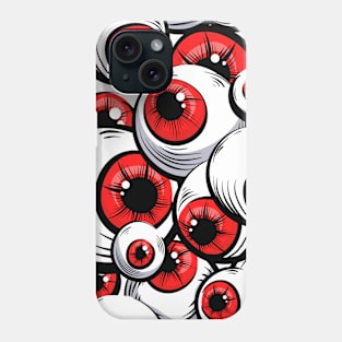 Red eyes Halloween witch Phone Case