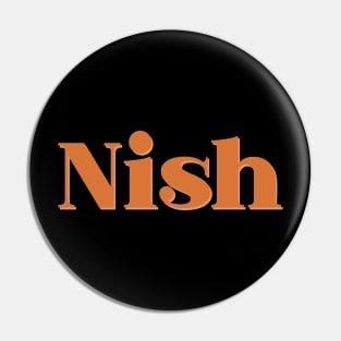 Nish Retro Orange Pin