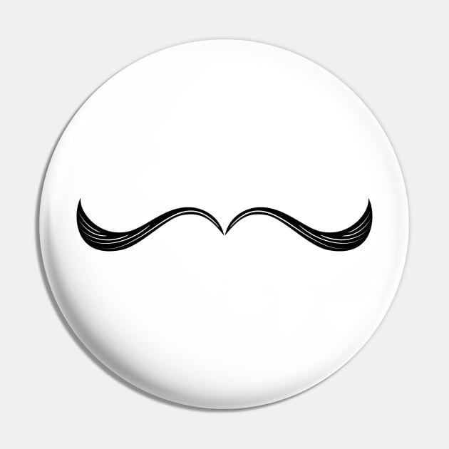 Elegant Moustache Pin by SWON Design