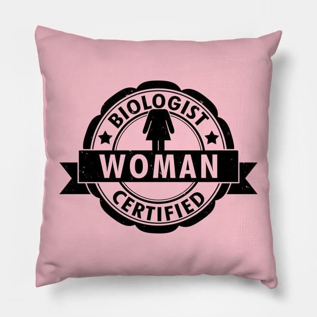 Biologist Certified Woman B Pillow by Originals by Boggs Nicolas