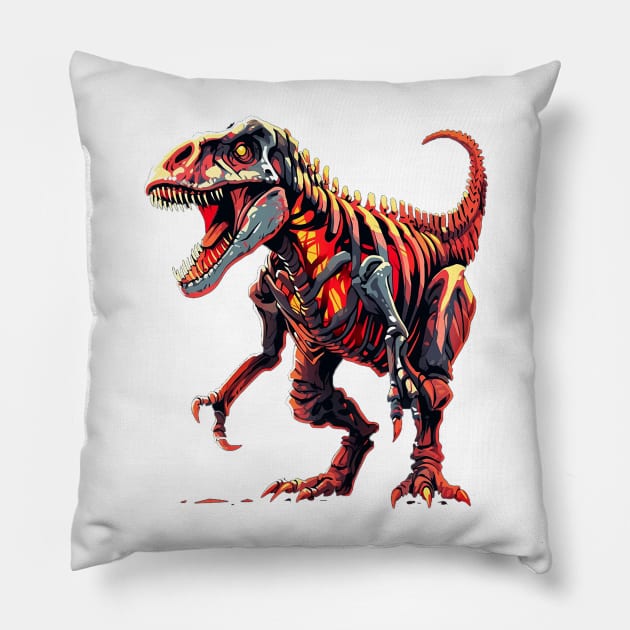 t rex Pillow by skatermoment