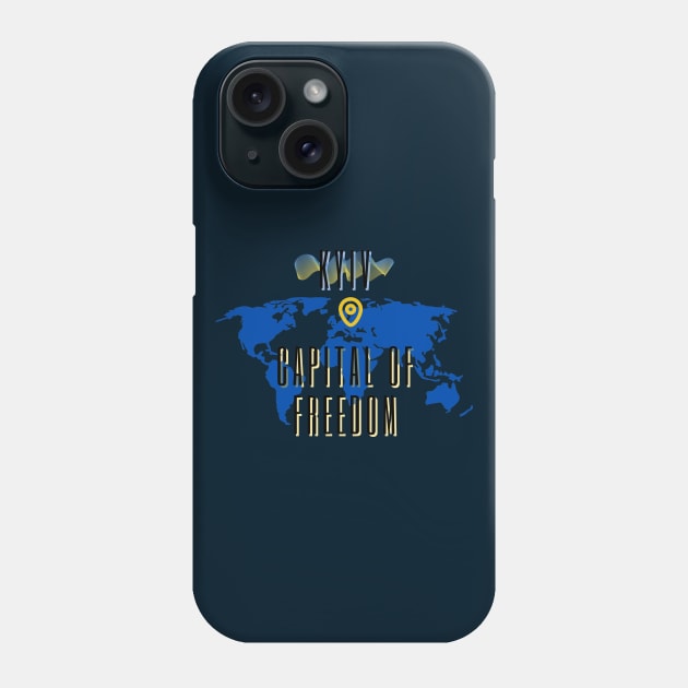 Kyiv capital of freedom Phone Case by tashashimaa