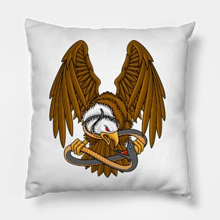 BALD EAGLE X INDIGO SNAKE Pillow