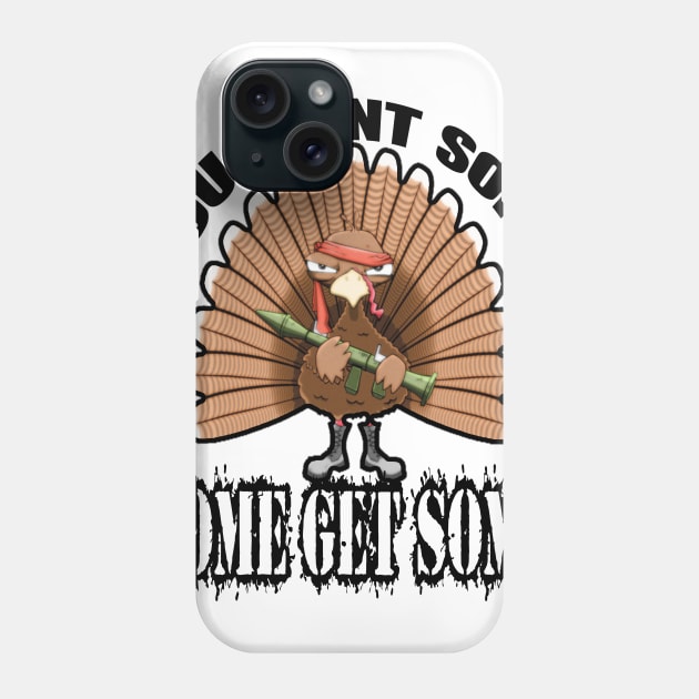 Thanksgiving Angry Turkey Phone Case by Egy Zero