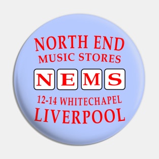 North End Music Stores - NEMS Pin