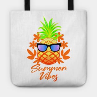 Summer Vibes Cool Tropical Pineapple Tote