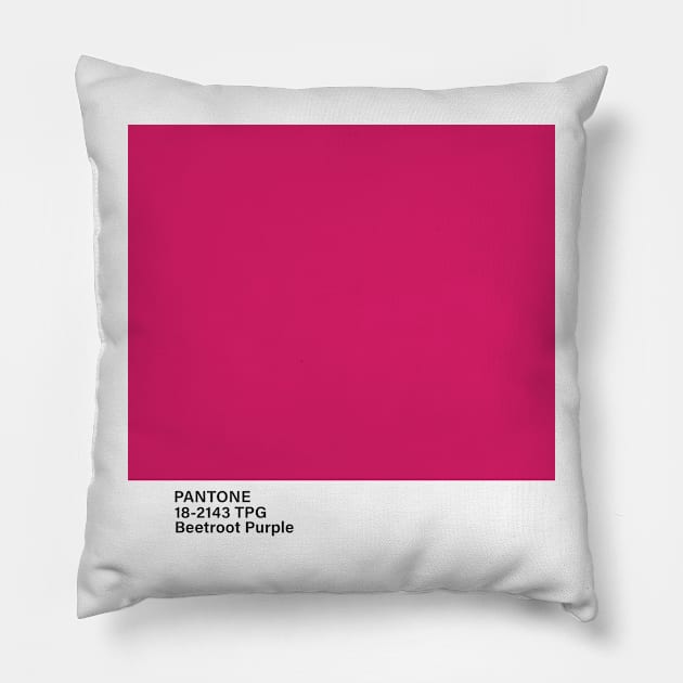 pantone 18-2143 TPG Beetroot Purple Pillow by princessmi-com