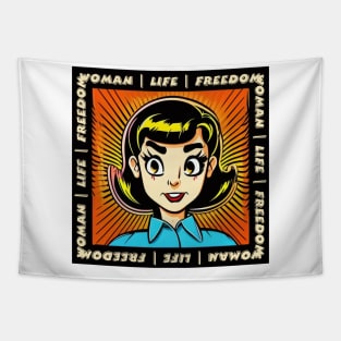 Woman Life Freedom Woman Tapestry