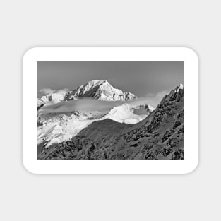 Mont Blanc from Les Arcs French Alps France Magnet