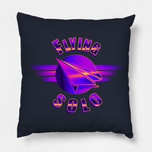 Flying Solo (Futuristic) Pillow