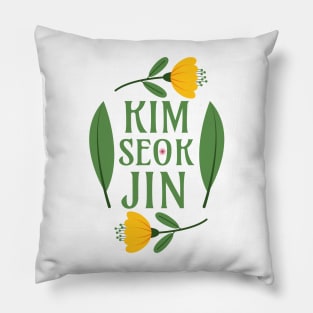 Kim Seokjin - Greenery Floral JIN BTS Army - Kim Seok-jin Pillow