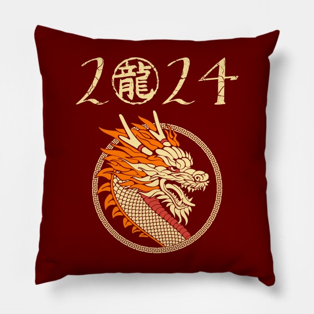 2024 - Chinese Year of the Dragon Pillow by Blended Designs