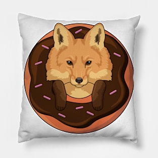 Fox with Donut Pillow