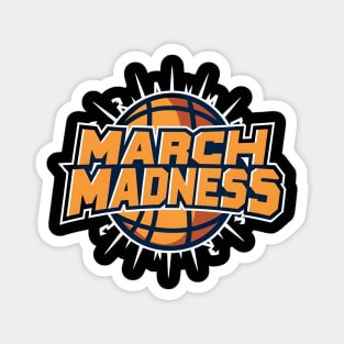 march madness basketball Magnet