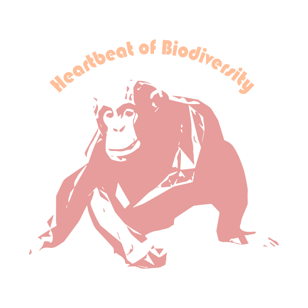 Heartbeat of Biodiversity, Chimpanzee by pmArtology