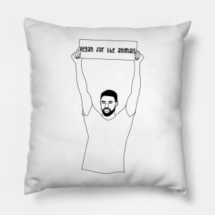 Vegan Protester Pillow