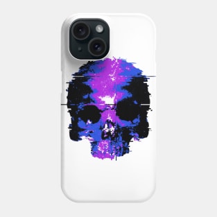 Skull Glitch (Purple) Phone Case