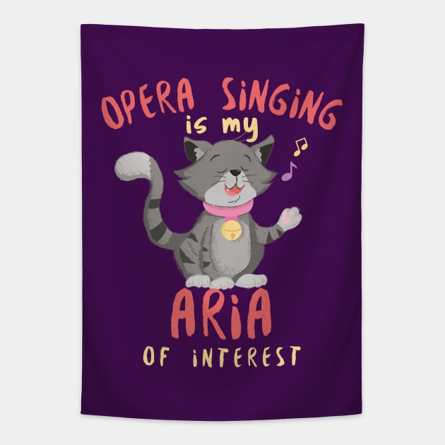 Funny Opera Singing pun, Aria of Interest Tapestry by DeliriousSteve