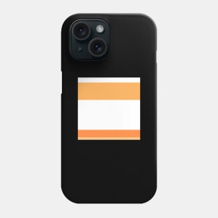 An engaging batter of Purple Navy, White, Sandy, Rajah and Orangeish stripes. - Sociable Stripes Phone Case