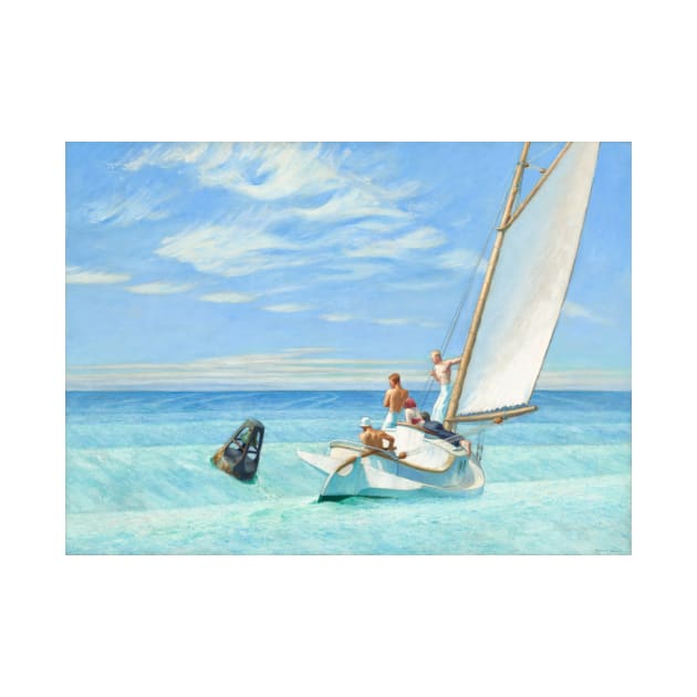 Ground Swell Oil Painting by Edward Hopper by podartist