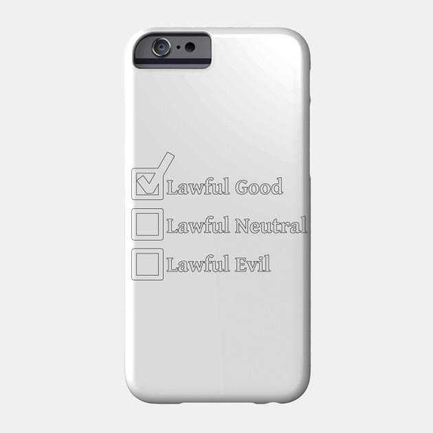 Chaotic Good - Black: Alignment Series iphone 11 case Chaotic Good - Black: Alignment Series iphone 11 case
