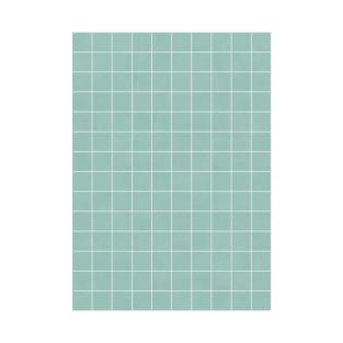 Small Grid Pattern - Light Blue T-Shirt