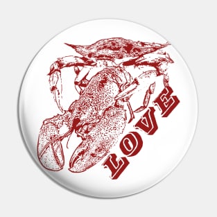 Crab, Lobster, Love. Pin