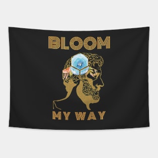 Bloom My Way Out of the Dark Marigold Tapestry