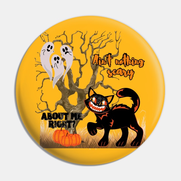 Scary black cat, cute ghosts Pin by Sardonic Neko