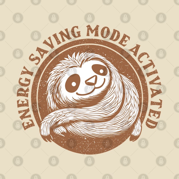 Energy Saving Mode Activated, sloth by anderleao