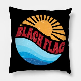 Graphic Proud Name Personalized Black Birthday 70s 80s 90s Vintage Style Pillow