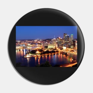 City at Night - Pittsburgh, PA Pin