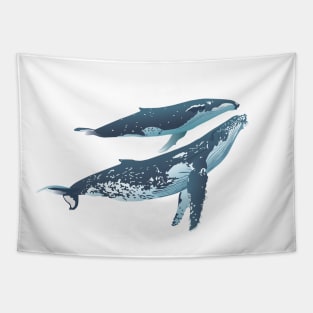 A Couple of Humpback Whales Tapestry