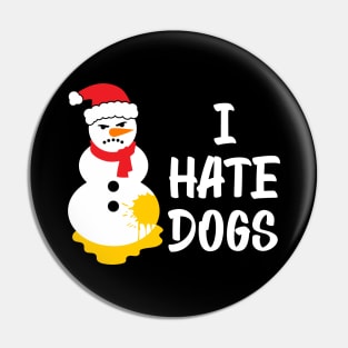 Pissed angry snowman Pin