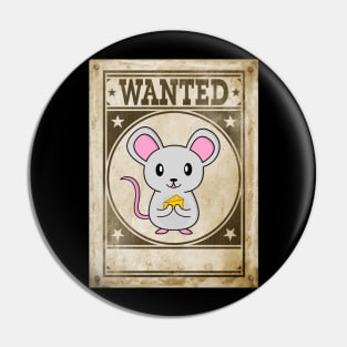 Wanted Mouse! Pin