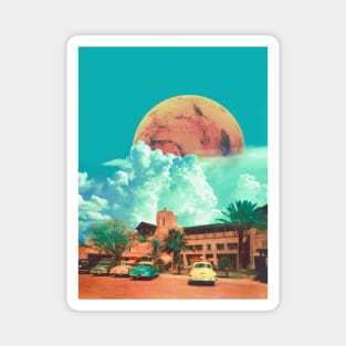 Warm Afternoons - Space Aesthetic, Retro Futurism, Sci-Fi Magnet